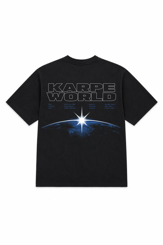 Karpe World From Space | Black Tee