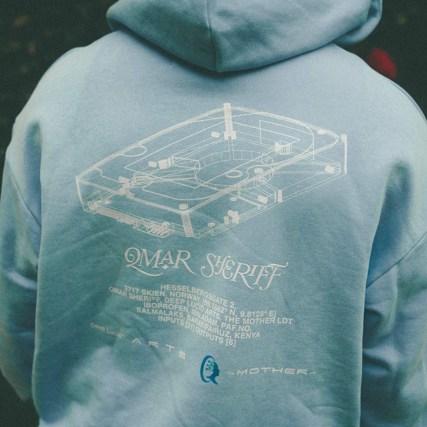 Input Hoodie | Lyseblå