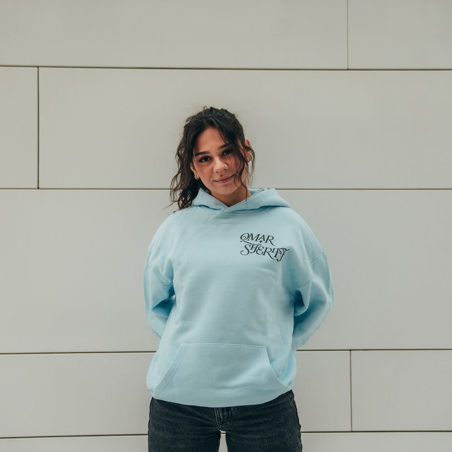 Omar Sheriff Hoodie | Lyseblå